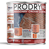 Thermilate Masonry Waterproofing Cream Exterior Brick Sealer. Breathable, Concrete, Stone, Mortar, Sandstone & Granite