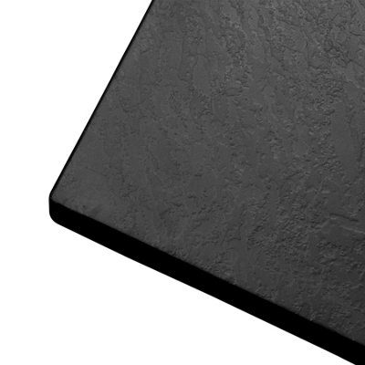 Thermopanel SMC Slate Effect Shower Tray - Black - 1600 x 900mm