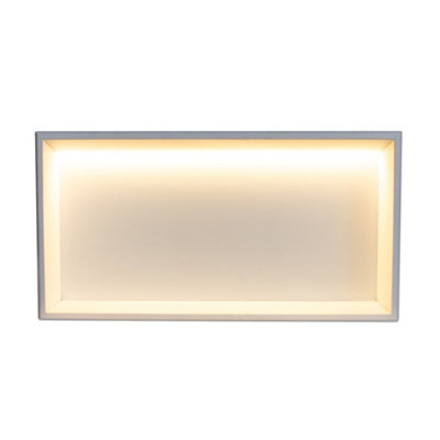 Thermopanel Stainless Steel Recess Shower Niche - White - Size: 610 x 305 x 103mm - LED