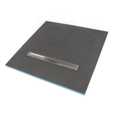Thermopanel Wet Room Shower Tray Former with Linear Drain Kit - 1500 x ...