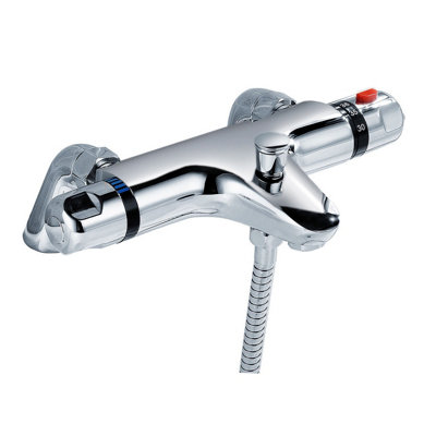 Thermostatic Bathroom Bath Shower Valve Mixer Tap With Slider Rail Kit & Handset