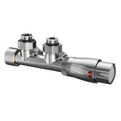 Thermostatic Radiator Valve Granitan PEX Set Brass Head 1 2 Chrome