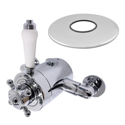 Thermostatic Traditional Exposed Shower Mixer Valve - 135mm To 160mm