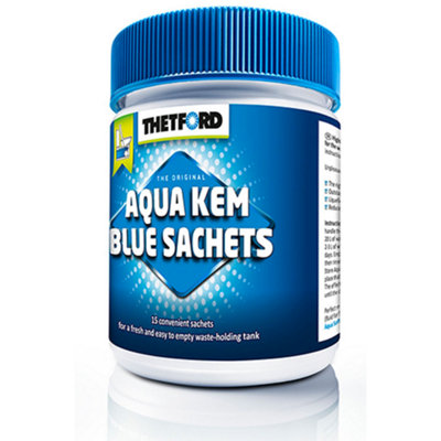 Thetford Aqua Kem Chemical Toilet Blue Bags 15 Sachets