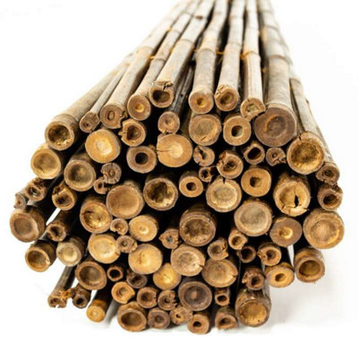 Thick Carbonised Black Bamboo Fencing Screening Roll W190cm x H180cm - 4