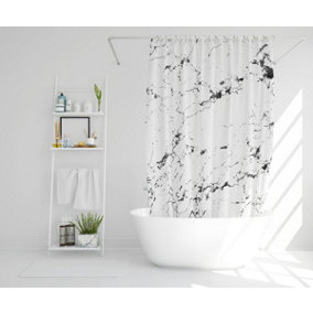 Thin Black Marble (Shower Curtain) / Default Title
