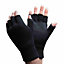 Thinsulate - Mens 3M Thermal Fingerless Gloves L/XL Black