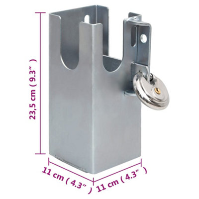 This multifunctional lock is suitable for storage rooms in commercial places to prevent property and improve security level