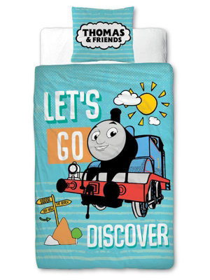 Thomas & Friends Discover 4 in 1 Junior Bedding Bundle Set (Duvet, Pillow and Covers)