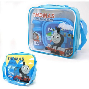 Thomas The Tank Engine Boys Lunch Box Set Blue (One Size)