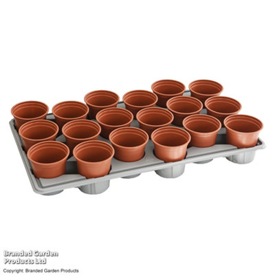 Thompson & Morgan Garden Durable 1 x Shuttle Tray 18 Pots: Simplify Plant Transport, Reusable for Seedlings & Plug Growth