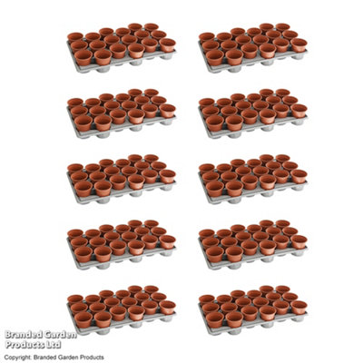 Thompson & Morgan Garden Durable 10 x Shuttle Trays 180 Pots: Simplify Plant Transport, Reusable for Seedlings & Plug Growth