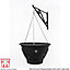 Thompson & Morgan Hanging Basket Garden Planter Plant Pot Container with Water Reservoir (30cm, 2 Pack)