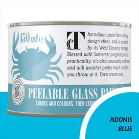 Thorndown Adonis Blue Peelable Glass Paint 150 ml