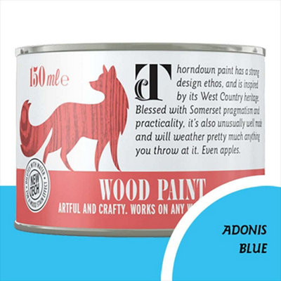 Thorndown Adonis Blue Wood Paint 150 ml