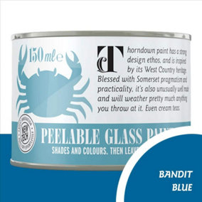 Thorndown Bandit Blue Peelable Glass Paint 150 ml