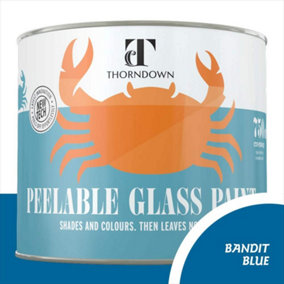 Thorndown Bandit Blue Peelable Glass Paint 750 ml