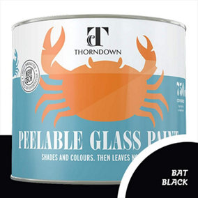 Thorndown Bat Black Peelable Glass Paint 750 ml