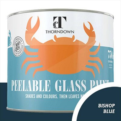 Thorndown Bishop Blue Peelable Glass Paint 750 ml