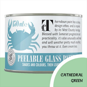 Thorndown Cathedral Green Peelable Glass Paint 150 ml