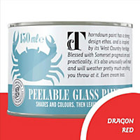 Thorndown Dragon Red Peelable Glass Paint 150 ml