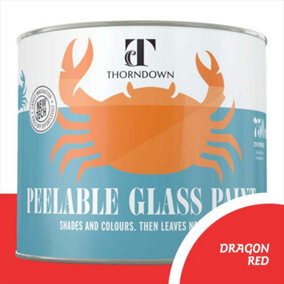 Thorndown Dragon Red Peelable Glass Paint 750 ml