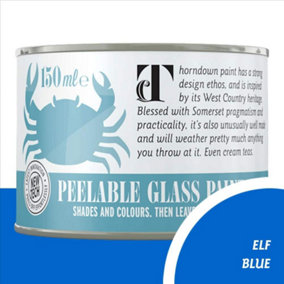 Thorndown Elf Blue Peelable Glass Paint 150 ml