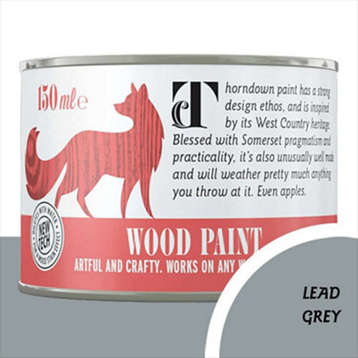 Thorndown Lead Grey Wood Paint 150 ml