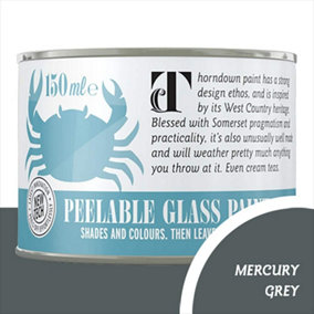 Thorndown Mercury Grey Peelable Glass Paint 150 ml