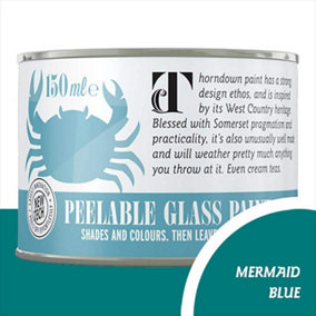 Thorndown Mermaid Blue Peelable Glass Paint 150 ml