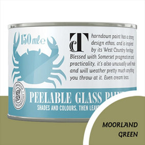 Thorndown Moorland Green Peelable Glass Paint 150 ml