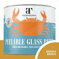 Thorndown Muddle Brown Peelable Glass Paint 750 ml