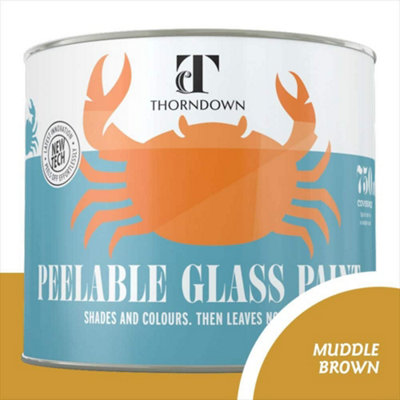 Thorndown Muddle Brown Peelable Glass Paint 750 ml