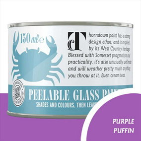 Thorndown Purple Puffin Peelable Glass Paint 150 ml