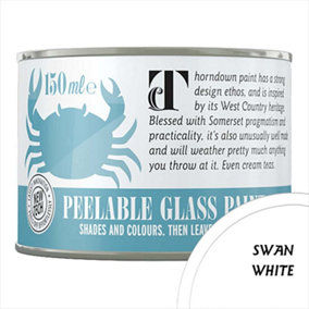 Thorndown Swan White Peelable Glass Paint 150 ml