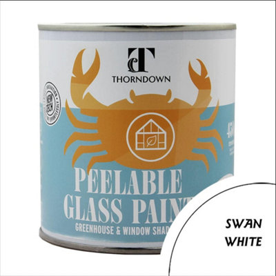 Thorndown Swan White Peelable Glass Paint 450 ml