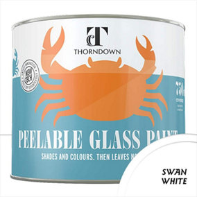 Thorndown Swan White Peelable Glass Paint 750 ml