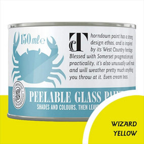 Thorndown Wizard Yellow Peelable Glass Paint 150 ml