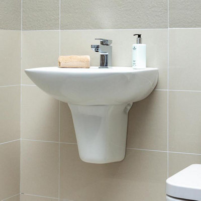 Thornfield Basin & Semi Pedestal Bathroom Sink