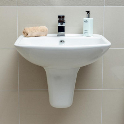 Thornfield Basin & Semi Pedestal Bathroom Sink - 4