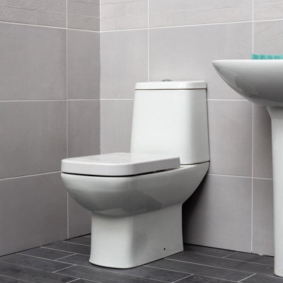 Thornfield Close Coupled Toilet with Soft Close Seat - 3