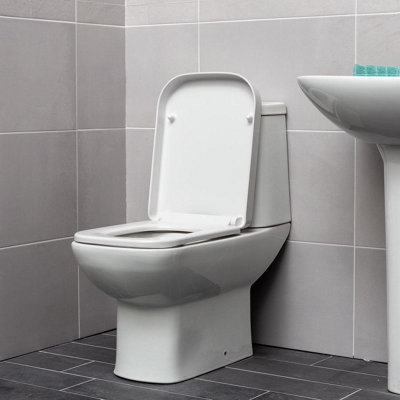 Thornfield Close Coupled Toilet with Soft Close Seat - 4