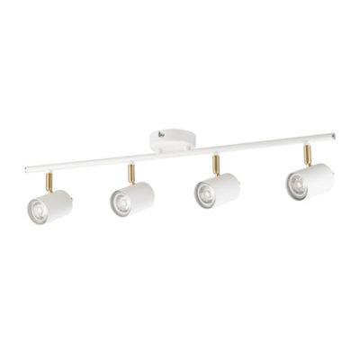 Thorpe 4 Bar White Ceiling Spotlight