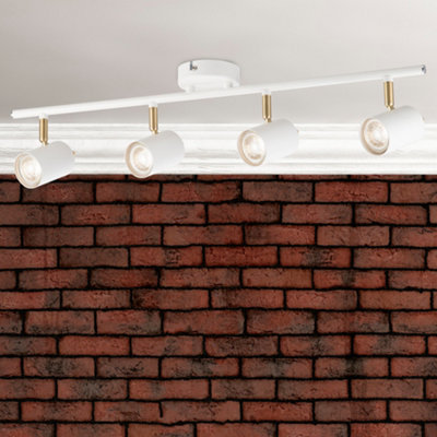 Thorpe 4 Bar White Ceiling Spotlight