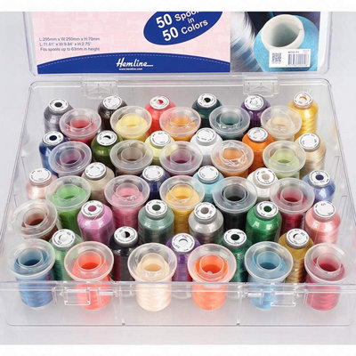 Thread Box and Storage Organiser: Filled: Polyester Machine Embroidery ...