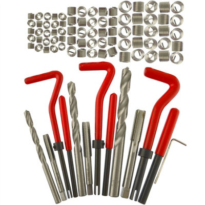 Thread installation and repair kit helicoil set 88pc metric sizes M6 to M10
