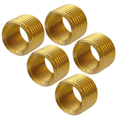 Threaded Adapter Bush 1/2 Male 3/8 Female BSP Air Line Hose Fitting 5PK ...