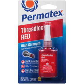 Threadlock High Strength Fast Acting Nut & Bolt Thread Lock Sealant - 10ml