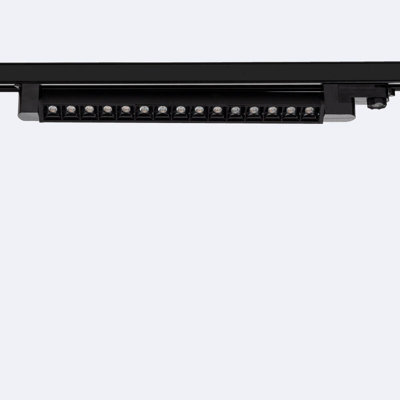 Three Circuit Low Glare 15W LED Linear Track Light 6000K Black