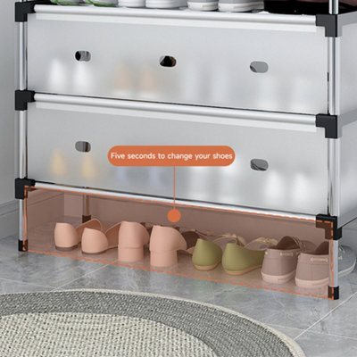 Three-layer Household Simple Assembly Home Shoe Rack Cabinet